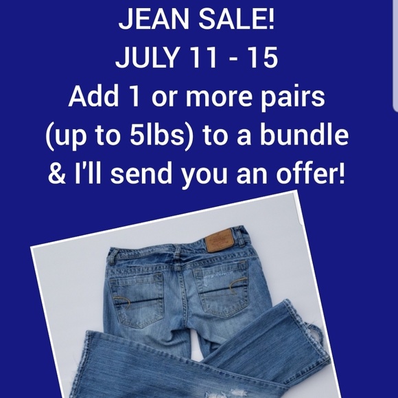 It's a jean sale! Hurry July 11 - 15 only!